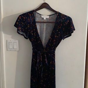 Superfoxx Velvet Wrap Dress